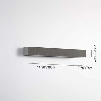 Minimalist Long Acrylic Concrete LED Wall Sconce