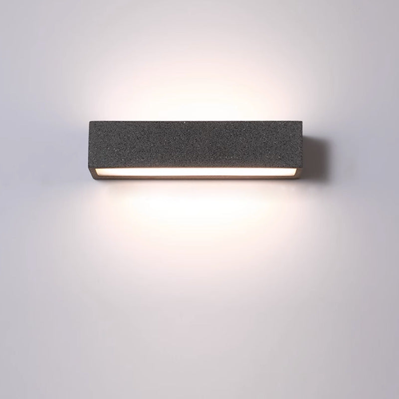 Minimalist Long Acrylic Concrete LED Wall Sconce