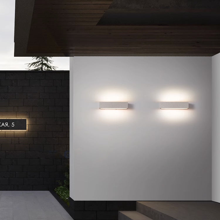 Minimalist Long Acrylic Concrete LED Wall Sconce