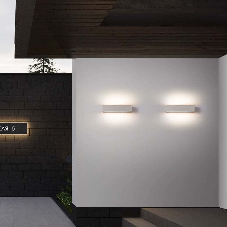 Minimalist Long Acrylic Concrete LED Wall Sconce