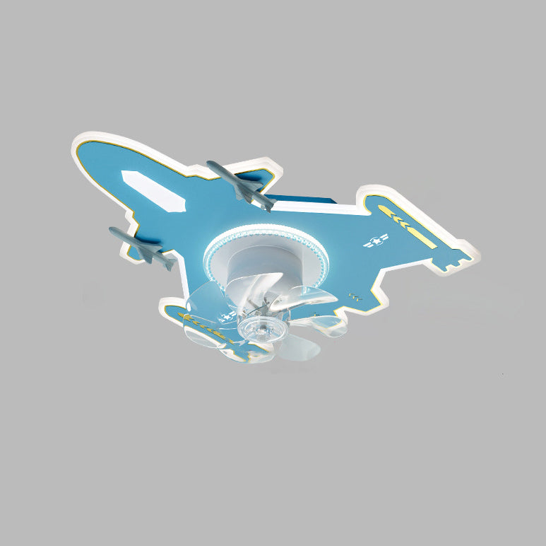 Modern Art Deco Airplane Flush Mount