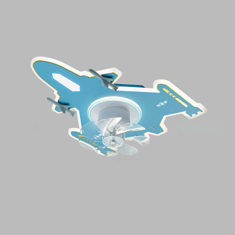 Modern Art Deco Airplane Flush Mount