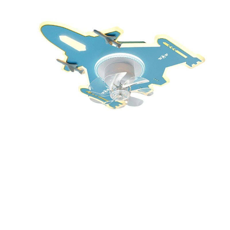 Modern Art Deco Airplane Flush Mount