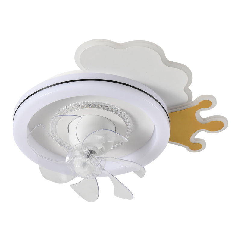Minimalist Airplane Crown Flush Mount