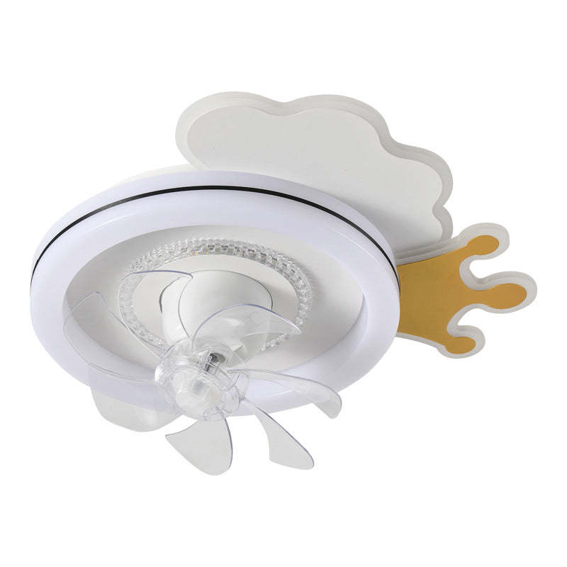 Minimalist Airplane Crown Flush Mount