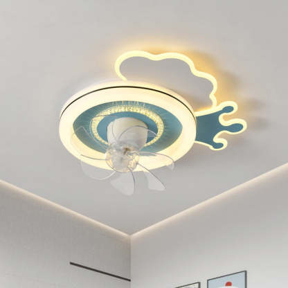 Minimalist Airplane Crown Flush Mount