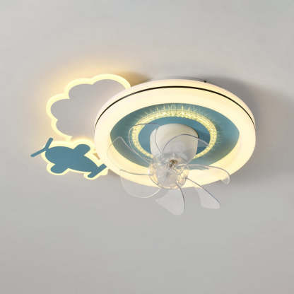 Minimalist Airplane Crown Flush Mount
