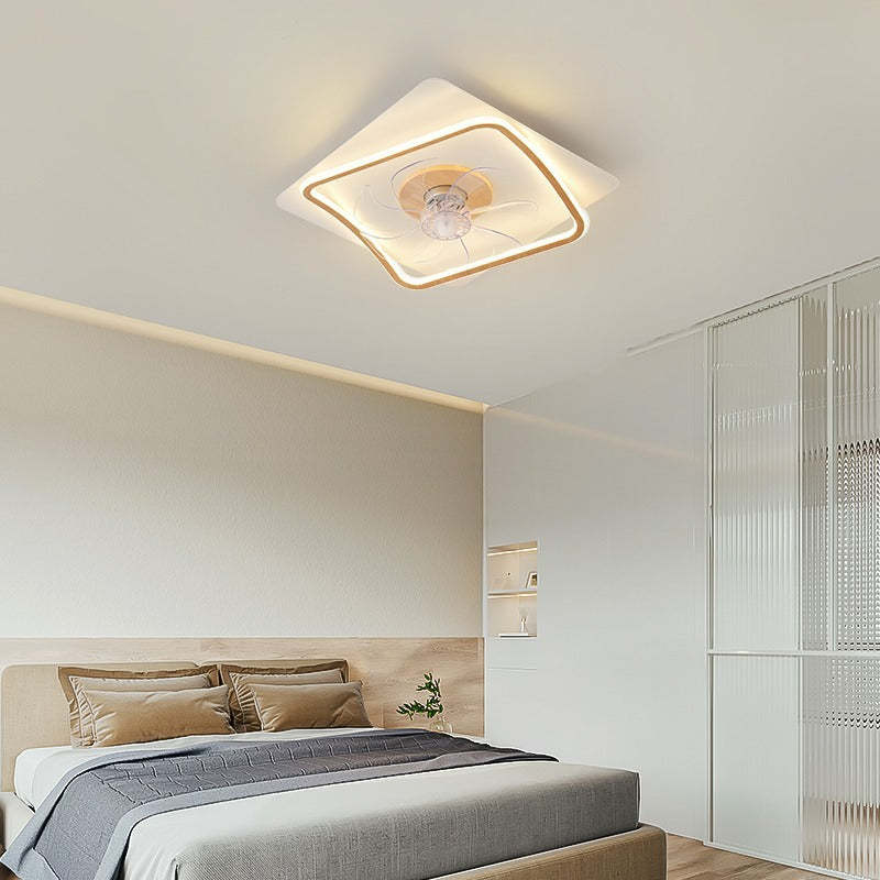 Modern Art Deco Pentagram Aluminum Flush