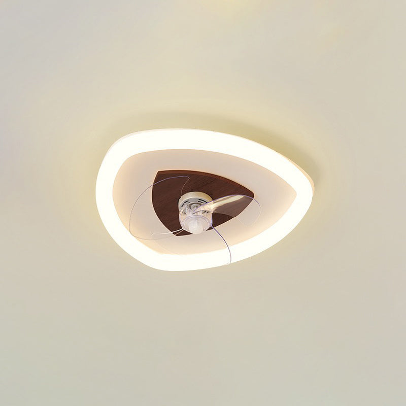 Modern Art Deco Pentagram Aluminum Flush
