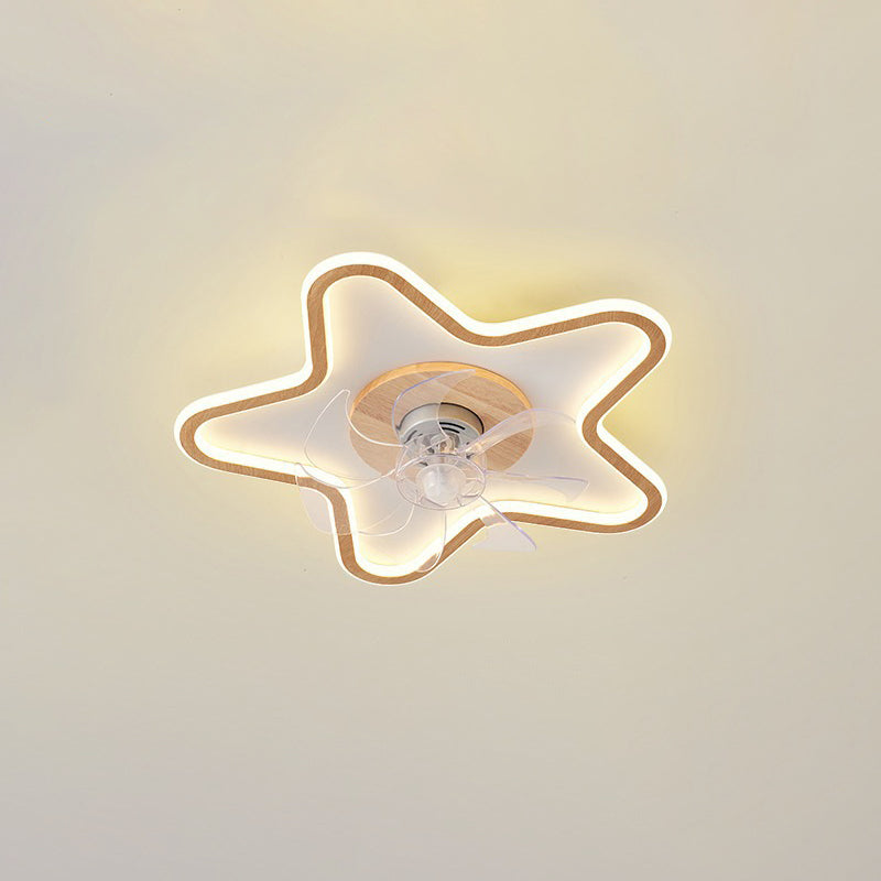 Modern Art Deco Pentagram Aluminum Flush
