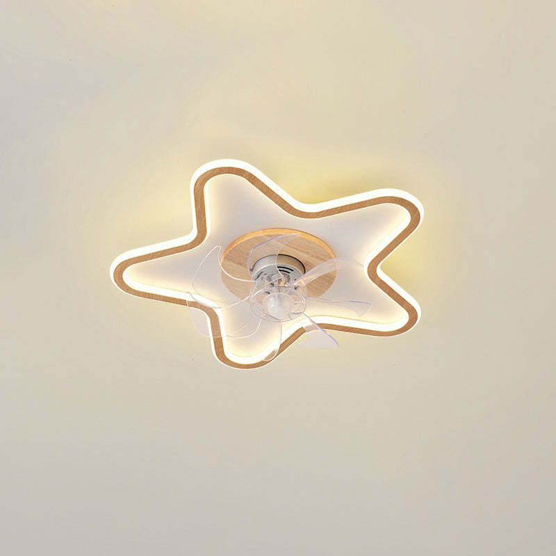 Modern Art Deco Pentagram Aluminum Flush