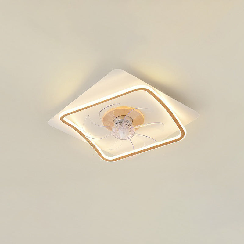 Modern Art Deco Pentagram Aluminum Flush