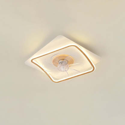 Modern Art Deco Pentagram Aluminum Flush