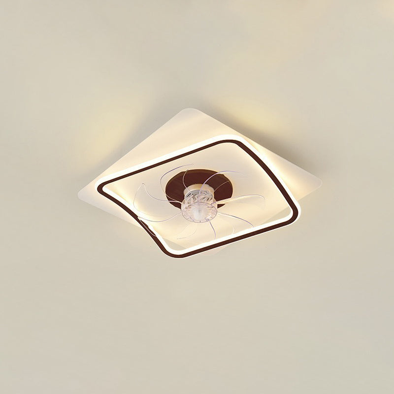 Modern Art Deco Pentagram Aluminum Flush