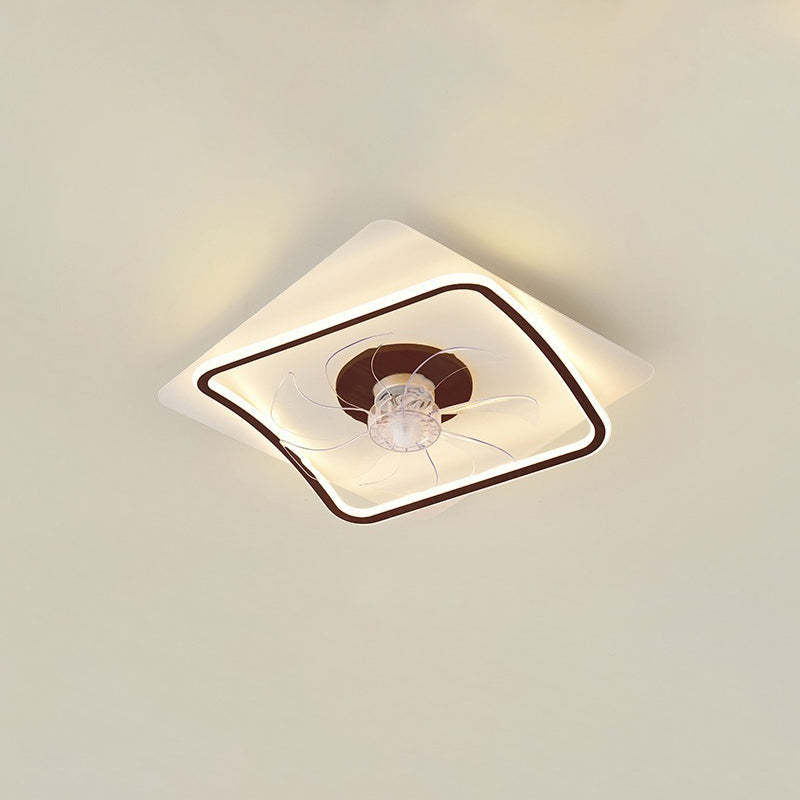 Modern Art Deco Pentagram Aluminum Flush