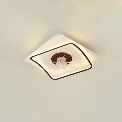 Modern Art Deco Pentagram Aluminum Flush