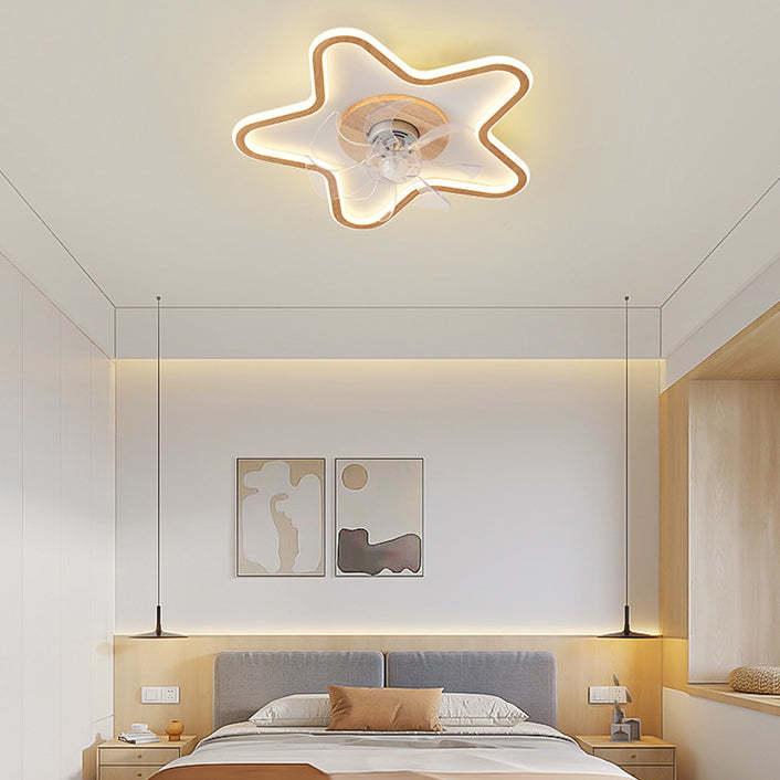Modern Art Deco Pentagram Aluminum Flush