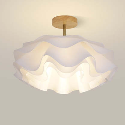 Minimalist Double Petal 1-Light Ceiling Light
