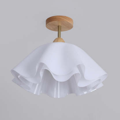 Minimalist Double Petal 1-Light Ceiling Light
