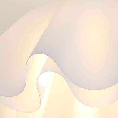 Minimalist Double Petal 1-Light Ceiling Light