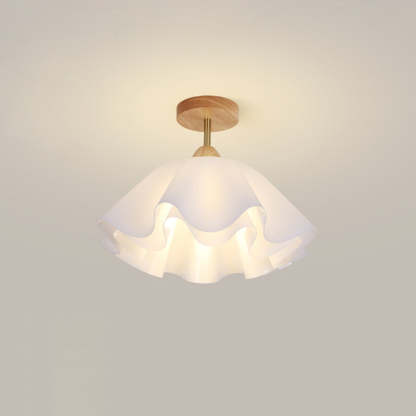 Minimalist Double Petal 1-Light Ceiling Light