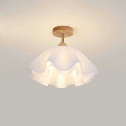 Minimalist Double Petal 1-Light Ceiling Light