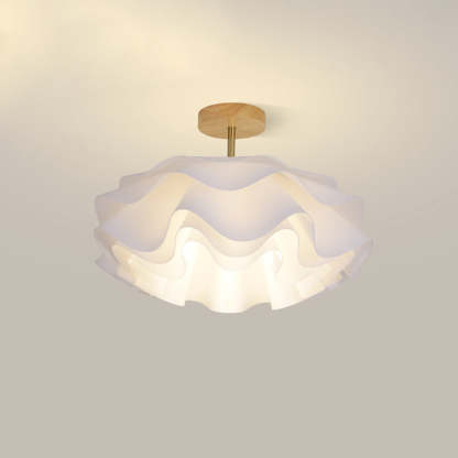 Minimalist Double Petal 1-Light Ceiling Light