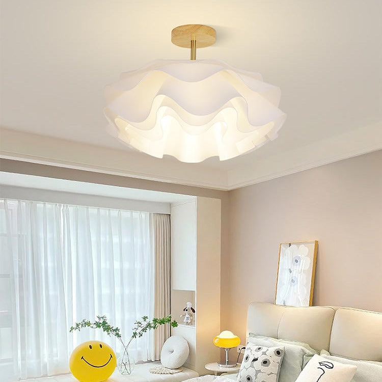Minimalist Double Petal 1-Light Ceiling Light