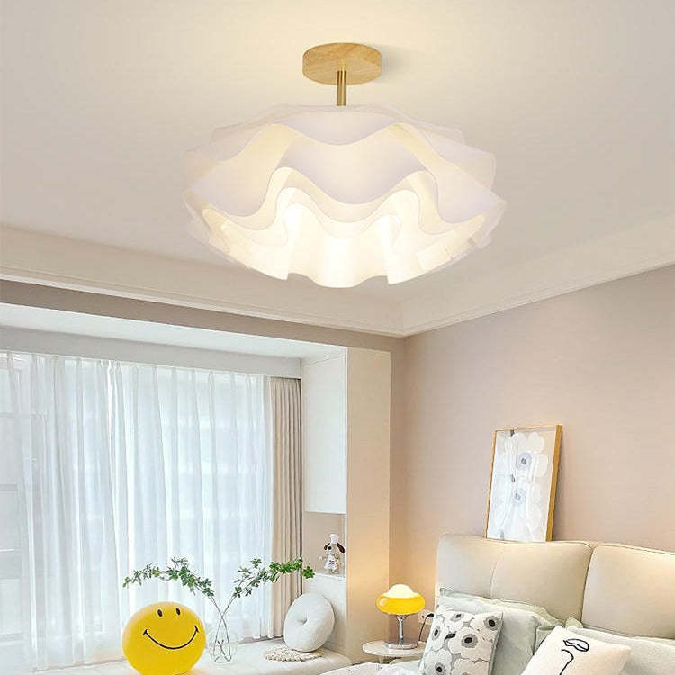 Minimalist Double Petal 1-Light Ceiling Light