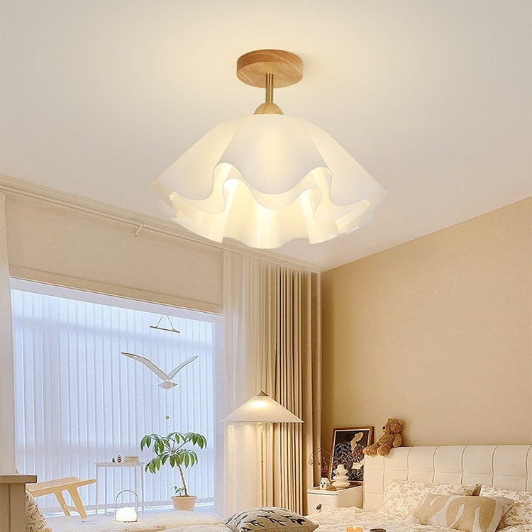 Minimalist Double Petal 1-Light Ceiling Light