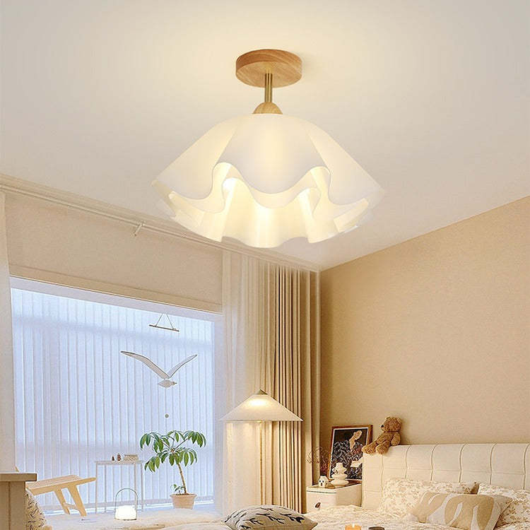 Minimalist Double Petal 1-Light Ceiling Light