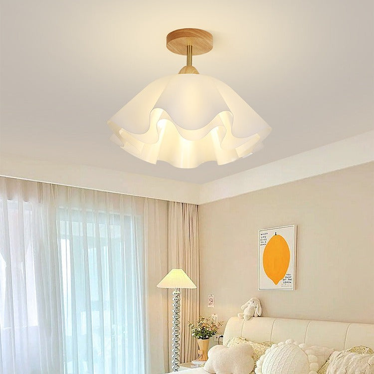 Minimalist Double Petal 1-Light Ceiling Light