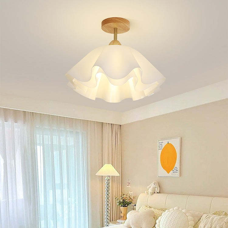 Minimalist Double Petal 1-Light Ceiling Light