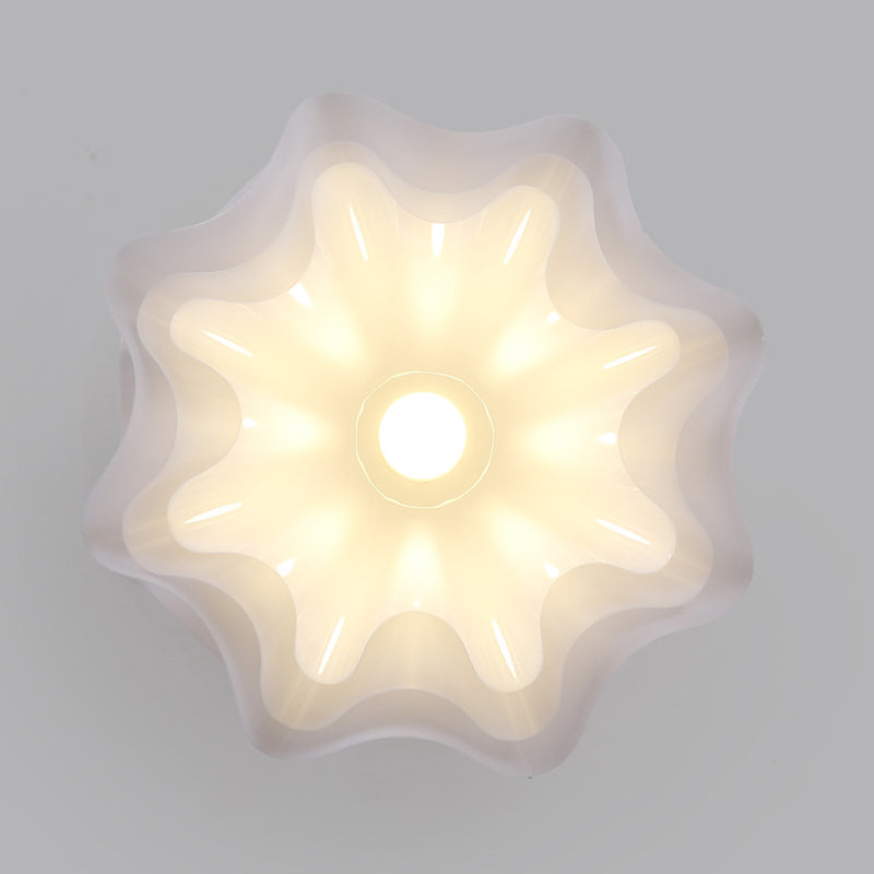 Minimalist Double Petal 1-Light Ceiling Light
