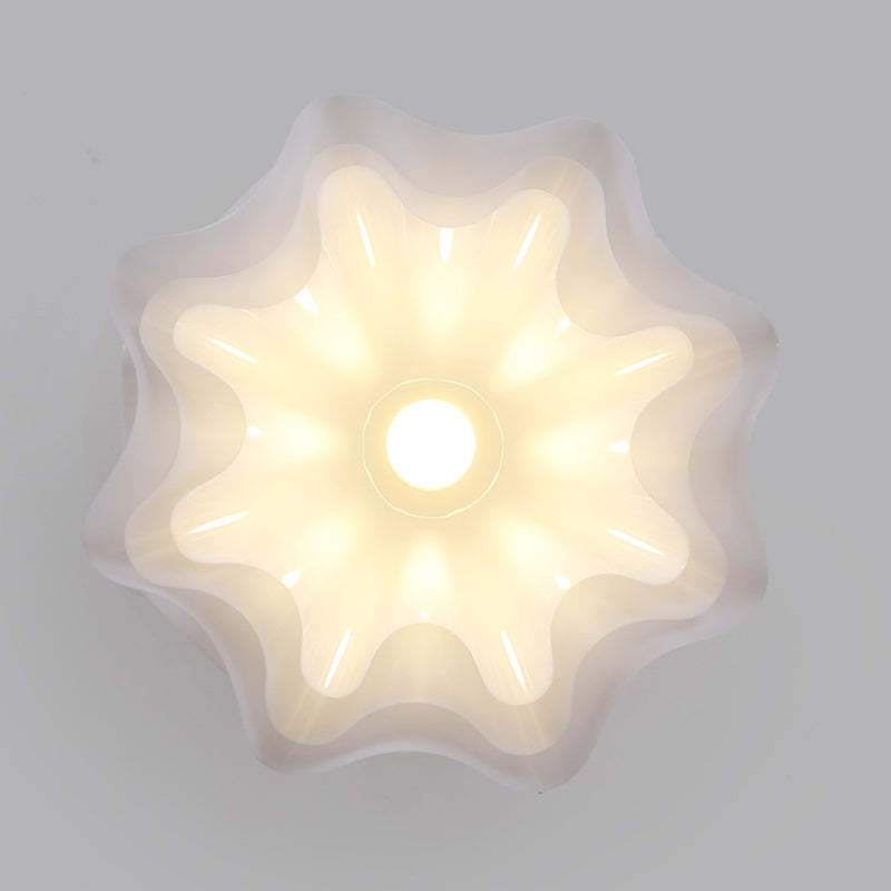 Minimalist Double Petal 1-Light Ceiling Light