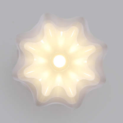 Minimalist Double Petal 1-Light Ceiling Light