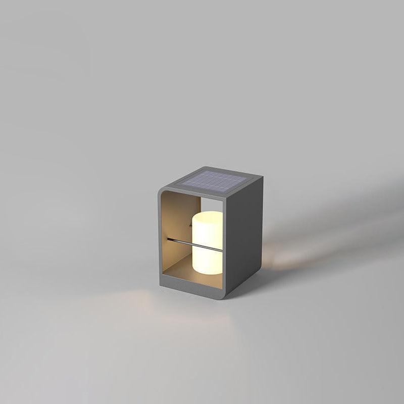 Minimalist Rectangle Cylinder Solar LED Light