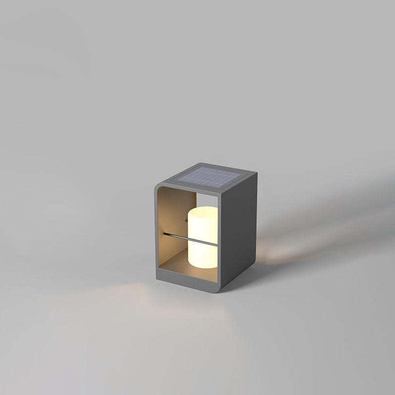 Minimalist Rectangle Cylinder Solar LED Light
