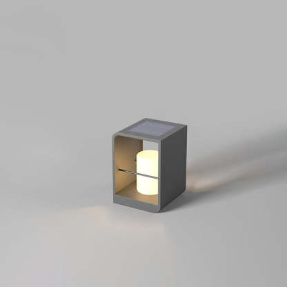 Minimalist Rectangle Cylinder Solar LED Light