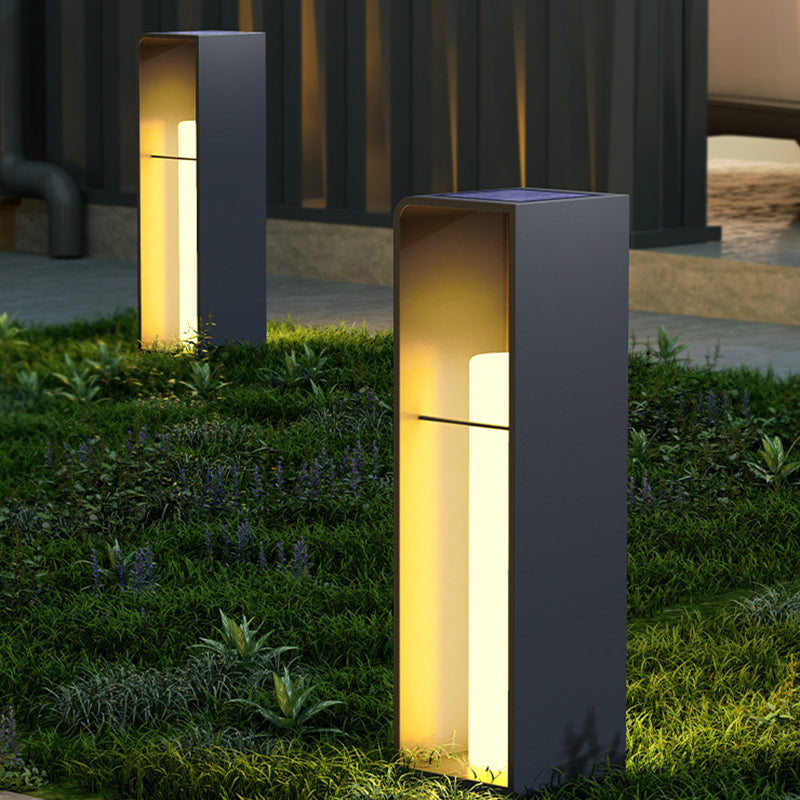 Minimalist Rectangle Cylinder Solar LED Light