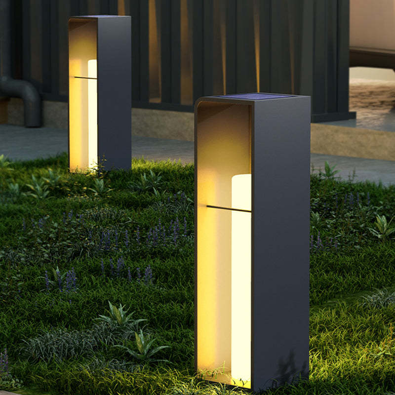 Minimalist Rectangle Cylinder Solar LED Light