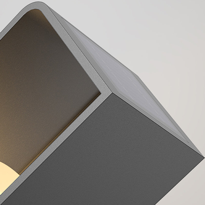 Minimalist Rectangle Cylinder Solar LED Light