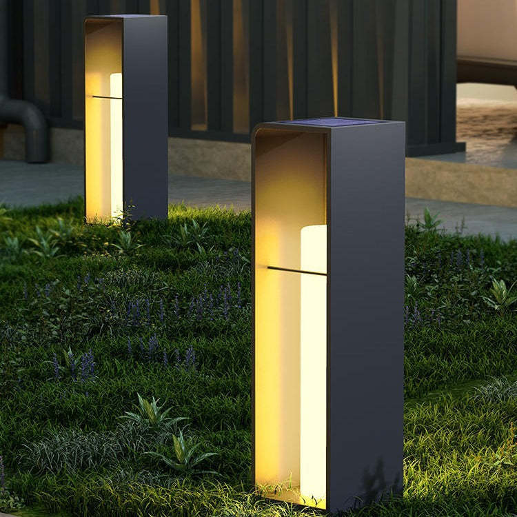 Minimalist Rectangle Cylinder Solar LED Light