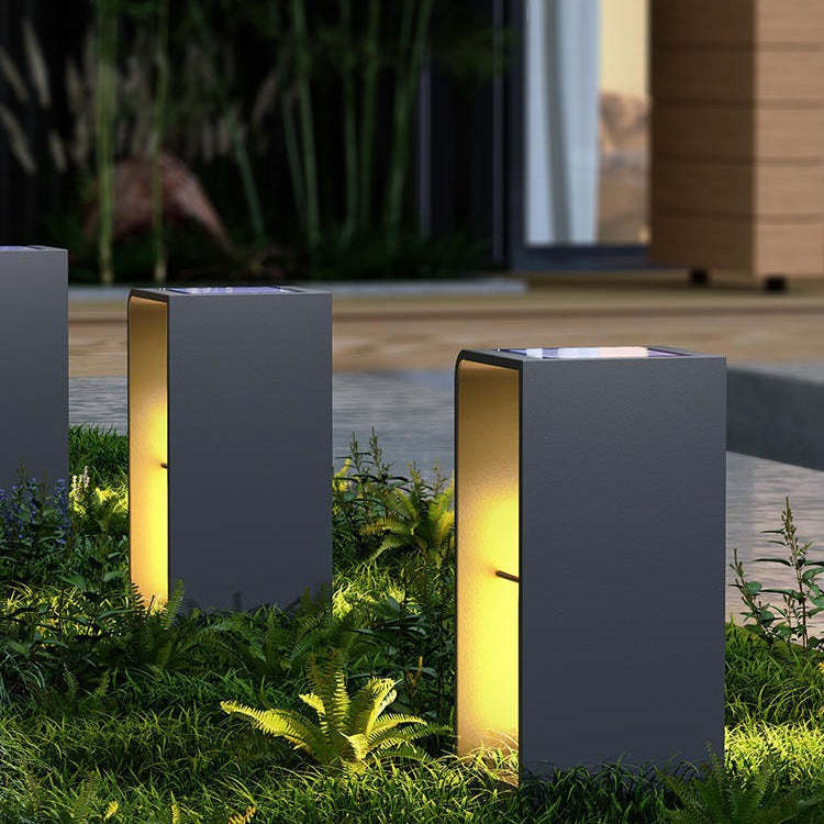 Minimalist Rectangle Cylinder Solar LED Light