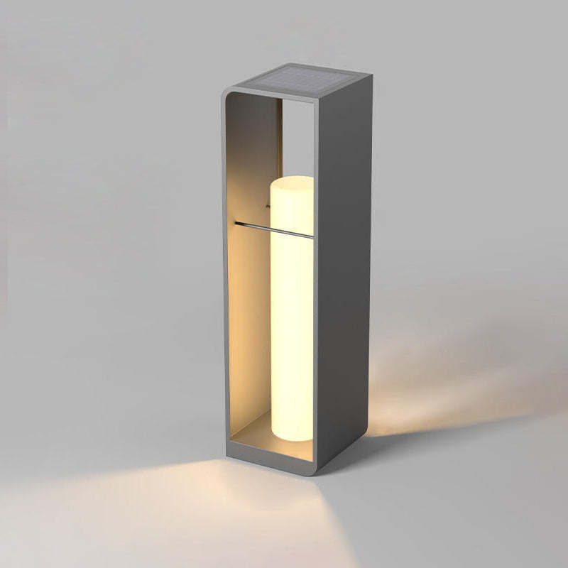 Minimalist Rectangle Cylinder Solar LED Light