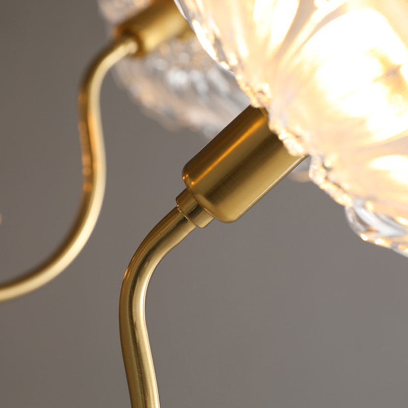 Scandinavian Glass Branch Flower Ceiling Light — 6 / White / 220V-240V For UK/AU