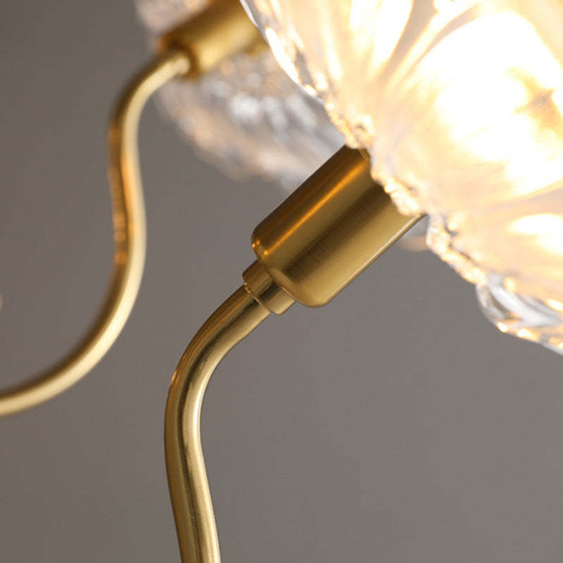 Scandinavian Glass Branch Flower Ceiling Light — 6 / White / 220V-240V For UK/AU