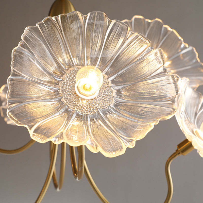 Scandinavian Glass Branch Flower Ceiling Light