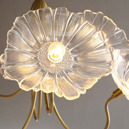 Scandinavian Glass Branch Flower Ceiling Light