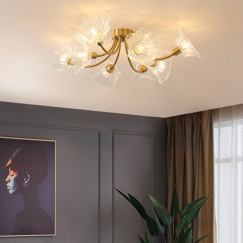 Vintage Glass Branch 3/5/8-Light Ceiling Light — 3 / 110V-120V For US/CA